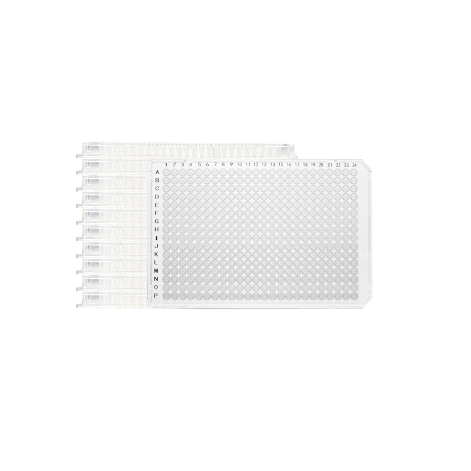 384孔板 全裙边 双切角 透明(40 μl)